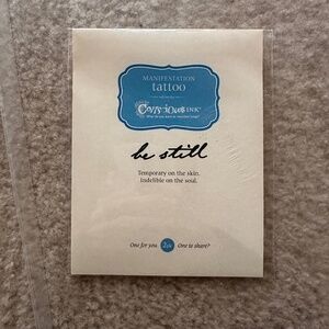 NEW Conscious Ink be still Manifestation Tattoo - 3 Pack